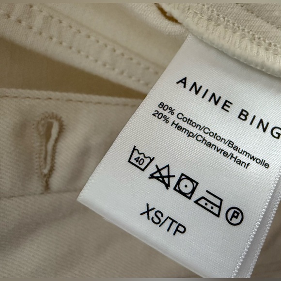 ANINE BING Size XS (oversized) Anine Bing Rory Jacket In Ecru White - Picture 13 of 16
